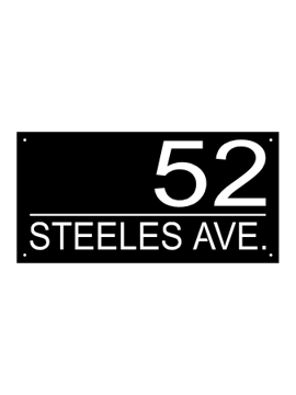 Street Address Name Plate